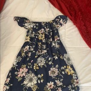 target never worn off the shoulder floral dress